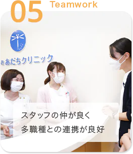 スタッフの仲が良く多職種との連携が良好